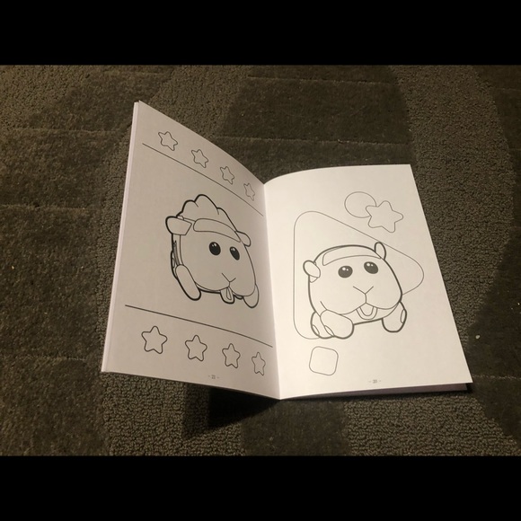 Pui Pui Molcar Coloring Book Japan Exclusive Nurie Kawaii Guinea Pig Cars - Picture 11 of 12